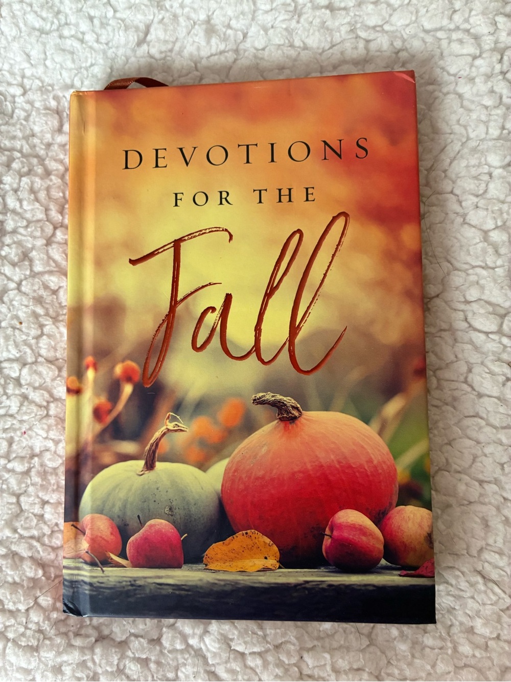 Devotions for the Fall Hardcover — Autumn Pumpkin Cover